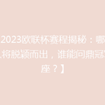 【2023欧联杯赛程揭秘：哪些强队将脱颖而出，谁能问鼎冠军宝座？】