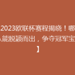 【2023欧联杯赛程揭晓！哪支球队能脱颖而出，争夺冠军宝座？】
