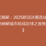 《揭秘：2025欧冠决赛选址，这座神秘城市将成足球之夜焦点？》