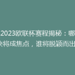 《2023欧联杯赛程揭秘：哪场对决将成焦点，谁将脱颖而出？》