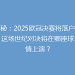 揭秘：2025欧冠决赛将落户伦敦，这场世纪对决将在哪座球场激情上演？