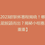 【2023欧联杯赛程揭晓！哪支球队能脱颖而出？揭秘小组赛悬念重重】